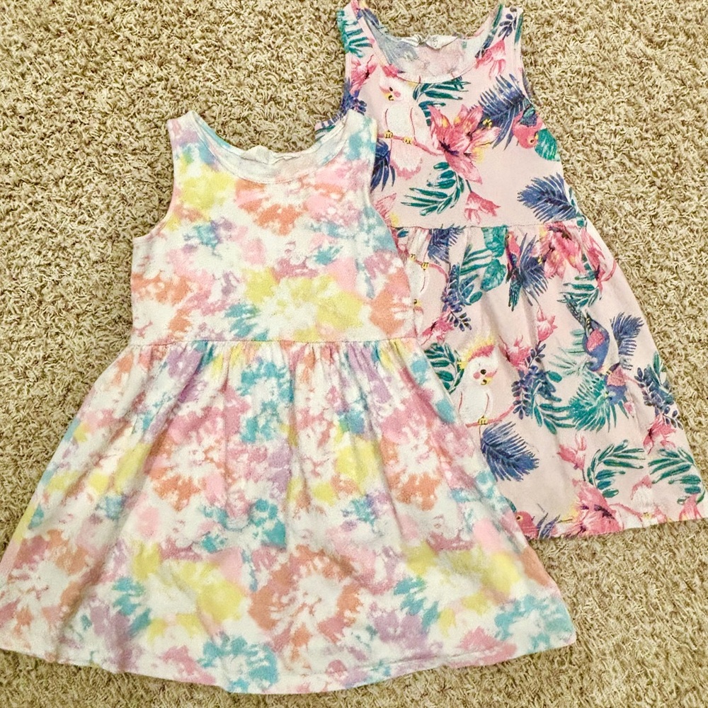 H&M Kids Tropical and Tie dye Dress Set